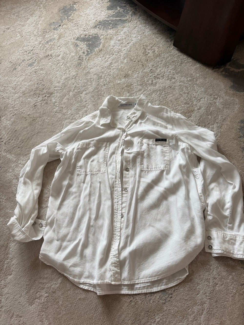 Calvin Klein Jeans White Button-Down Shirt